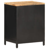 Bedside Cabinet 40x30x53 cm Solid Rough Mango Wood - Top-Down View
