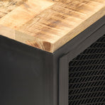 Bedside Cabinet 40x30x53 cm Solid Rough Mango Wood