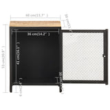 Bedside Cabinet 40x30x53 cm Solid Rough Mango Wood