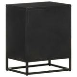 Bedside Cabinet 40x30x50 cm Rough Mango Wood - Top-Down View