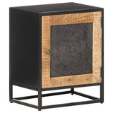 Bedside Cabinet 40x30x50 cm Rough Mango Wood