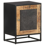 Bedside Cabinet 40x30x50 cm Rough Mango Wood - Extra Image