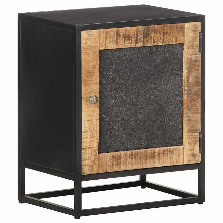 Bedside Cabinet 40x30x50 cm Rough Mango Wood