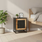 Bedside Cabinet 40x30x50 cm Rough Mango Wood