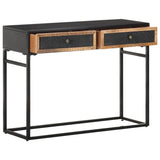 Console Table 100x35x75 cm Solid Mango Wood - Side View