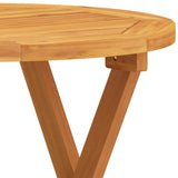 Bistro Table Ø46x47 cm Solid Wood Acacia - 45-Degree Angle