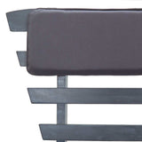 Garden Bench with Cushions 2-in-1 190 cm Grey Solid Acacia Wood