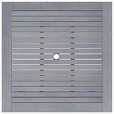 Garden Dining Table 88x88x74 cm Solid Acacia Wood - Top-Down View