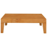 Garden Table 68.5x68.5x24 cm Solid Acacia Wood - Side View