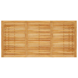 Garden Dining Table 206x100x74 cm Solid Acacia Wood - Top-Down View