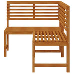 Garden Corner Bench 140 cm Solid Acacia Wood