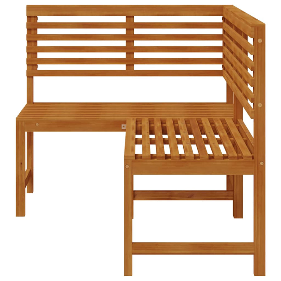 Garden Corner Bench 140 cm Solid Acacia Wood