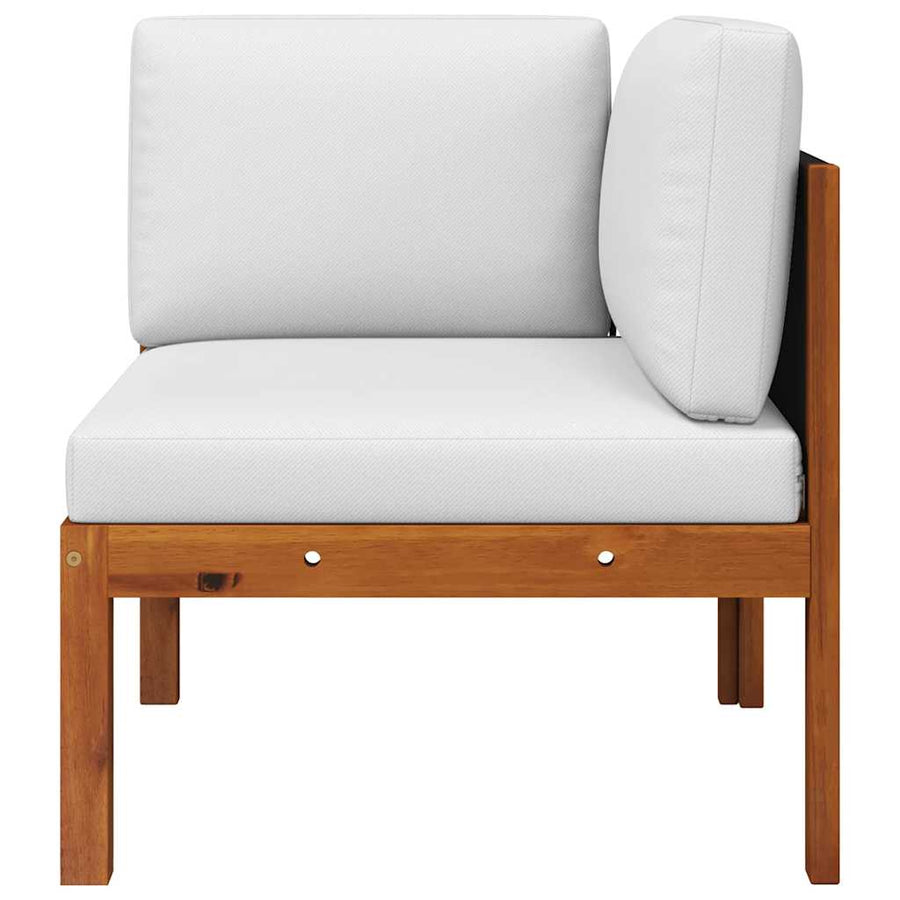 Garden Corner Sofas 2 pcs with Cushions Wood Acacia&Rope