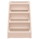 Folding Dog Stairs Cream 62x40x49.5 cm