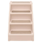 Folding Dog Stairs Cream 62x40x49.5 cm