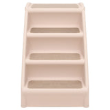 Folding Dog Stairs Cream 62x40x49.5 cm - Side View