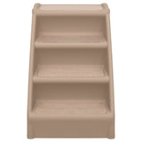 Folding Dog Stairs Brown 62x40x49.5 cm - Side View