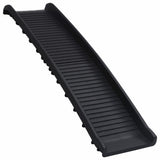 Folding Dog Ramp Black 155.5x40x15.5 cm