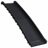 Folding Dog Ramp Black 155.5x40x15.5 cm - Front View