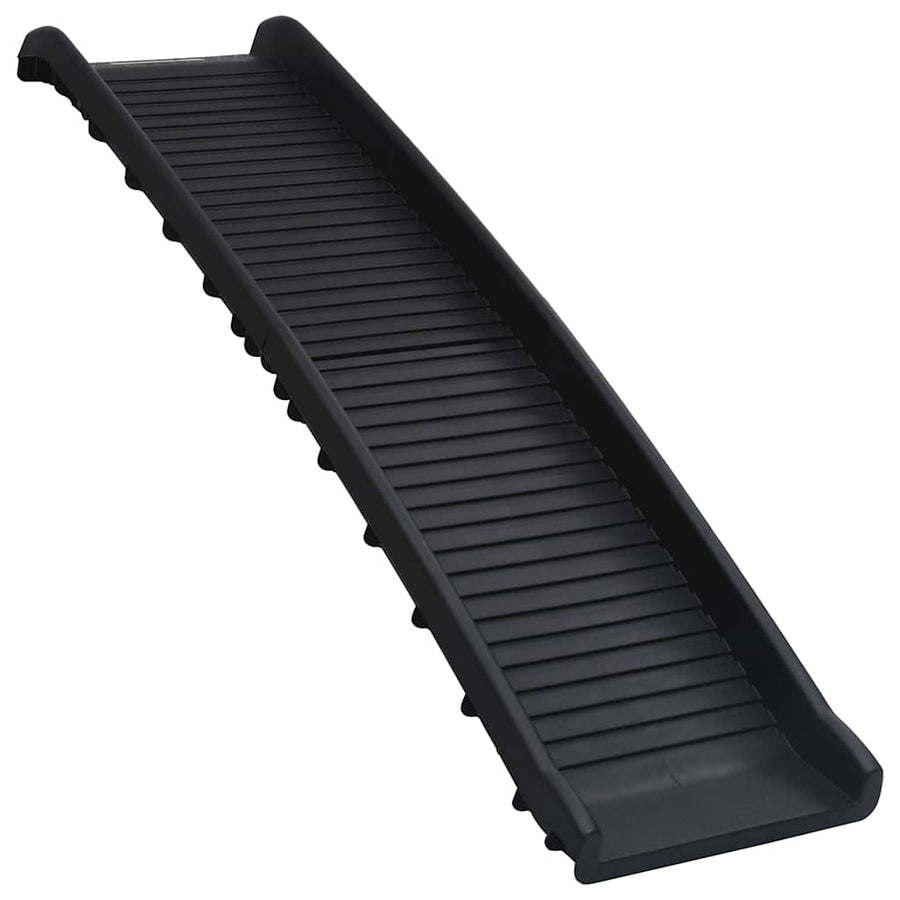 Folding Dog Ramp Black 155.5x40x15.5 cm