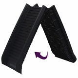 Folding Dog Ramp Black 155.5x40x15.5 cm - 45-Degree Angle