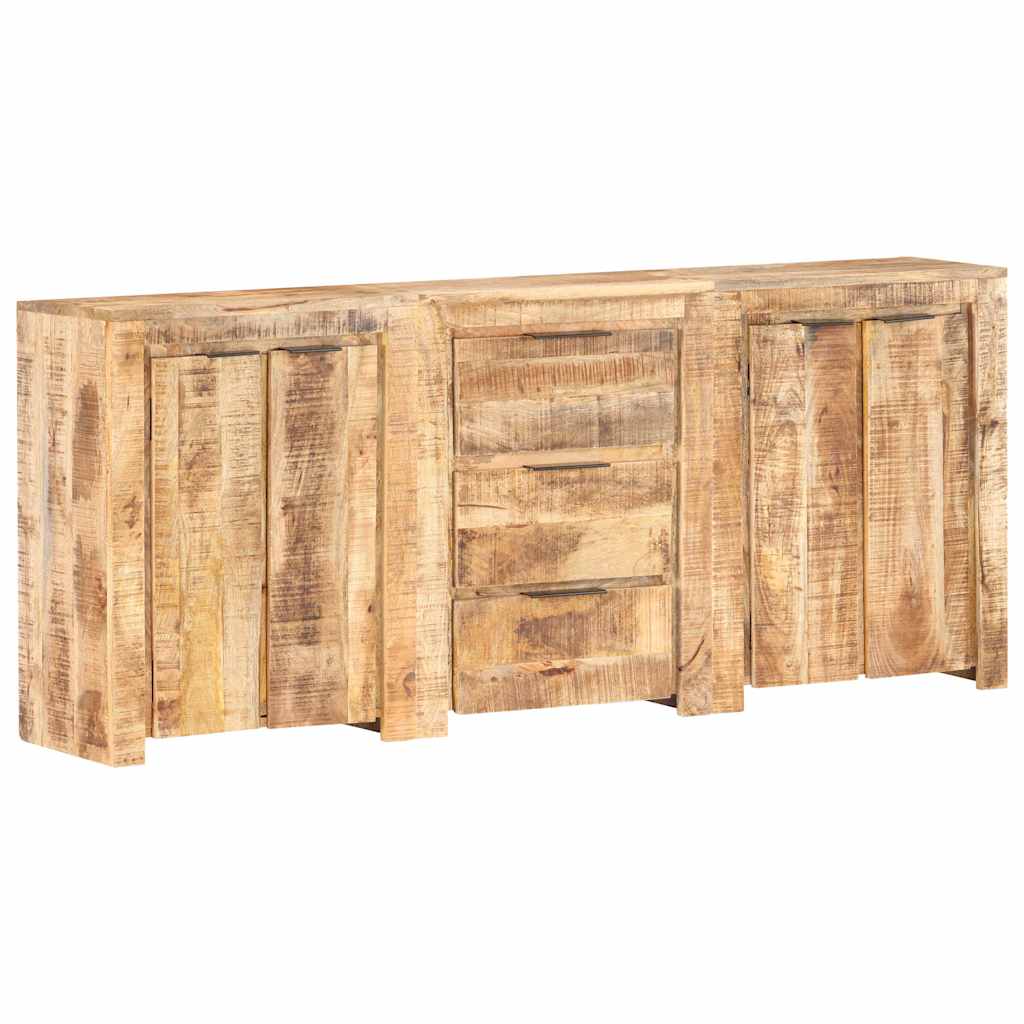 Sideboard with 3 Drawers and 4 Doors Solid Mango Wood