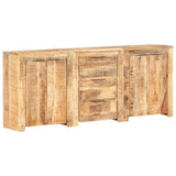 Sideboard with 3 Drawers and 4 Doors Solid Mango Wood