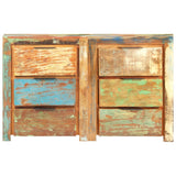 Drawer Cabinet 118x33x75 cm Solid Reclaimed Wood - Front View