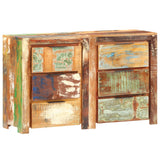 Drawer Cabinet 118x33x75 cm Solid Reclaimed Wood - Low Angle