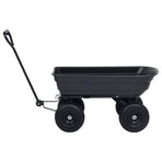 Garden Tipping Hand Cart 300 kg 75L Black