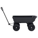 Garden Tipping Hand Cart 300 kg 75L Black - Top-Down View