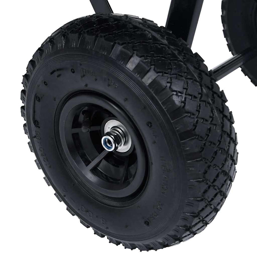 Garden Tipping Hand Cart 300 kg 75L Black
