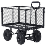 Garden Hand Trolley Black 350 kg - Front View