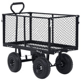 Garden Hand Trolley Black 350 kg - Top-Down View