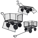 Garden Hand Trolley Black 350 kg - Close-Up Angle