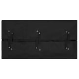 Garden Cart Liner Black 81x41x40 cm Fabric - Front View