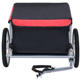 Bike Trailer Black and Red 65 kg - Front View