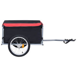 Bike Trailer Black and Red 65 kg - Top-Down View