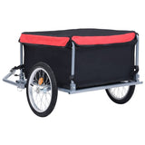 Bike Trailer Black and Red 65 kg - 45-Degree Angle