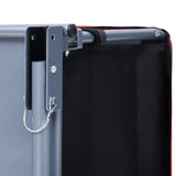 Bike Trailer Black and Red 65 kg - Rear View