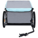 Bike Trailer Grey and Blue 65 kg