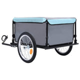 Bike Trailer Black and Blue 65 kg - Top-Down View