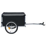Bike Trailer Black and Grey 65 kg - Side View