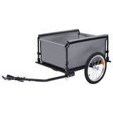 Bike Trailer Grey and Orange 65 kg - Front View