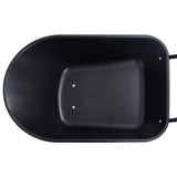 Wheelbarrow Black and Orange 78 L 100 kg - Close-Up Angle