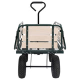 Garden Hand Trolley Metal and Wood 250 kg - Side View