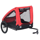 Pet Bike Trailer Red and Black - Front View