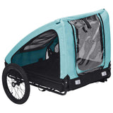 Pet Bike Trailer Blue and Black - 45-Degree Angle