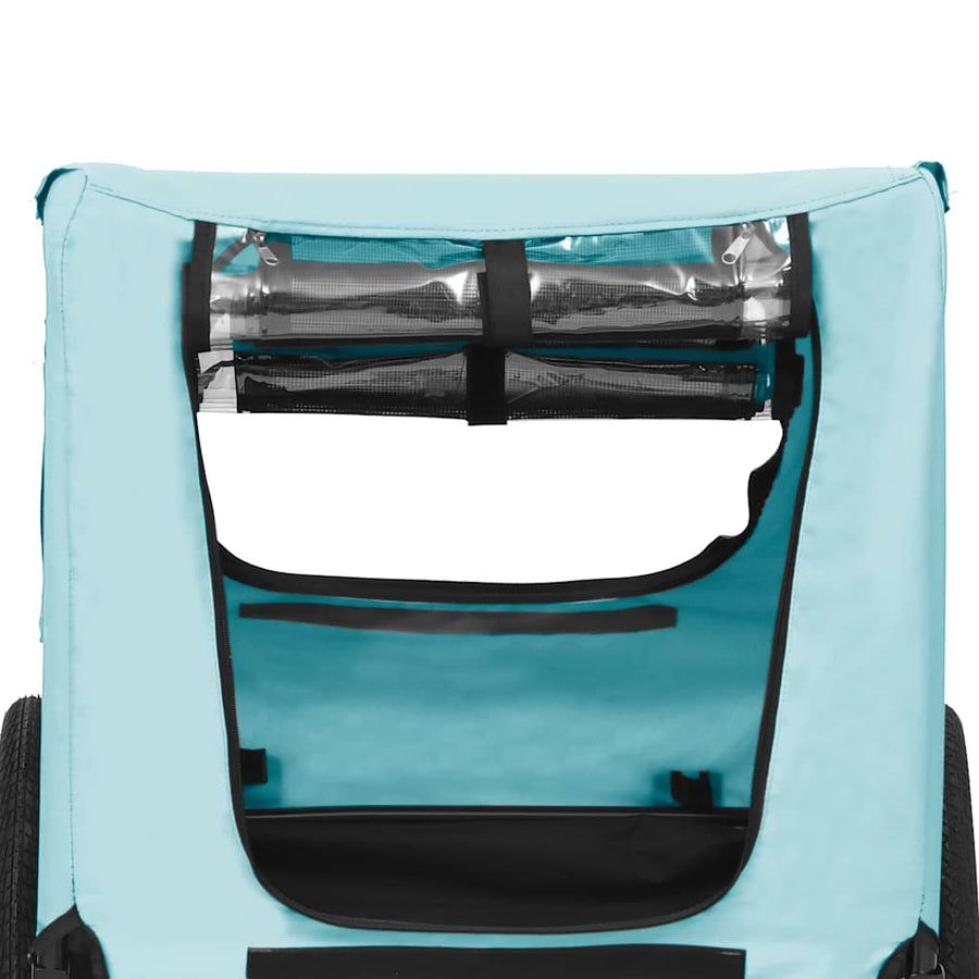 Pet Bike Trailer Blue and Black