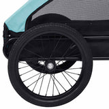 Pet Bike Trailer Blue and Black - Low Angle
